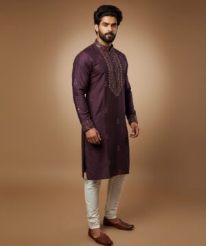 Regal Plum Kurta