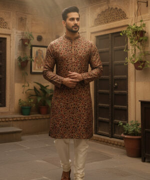 Golden Weave Kurta