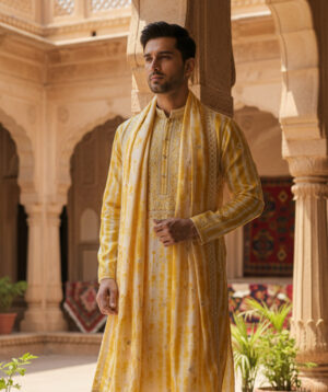 Shibori kurta / Whisper Dye