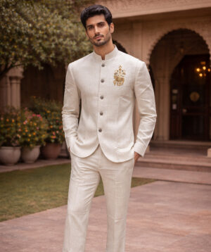 Elegant bandhgala suit