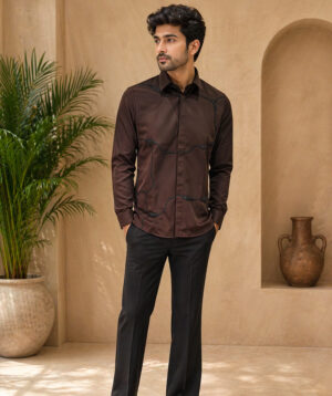 Sporadic Embroidery On Th Front Sides